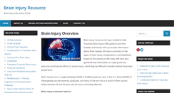 Desktop Screenshot of brain-injury-resource.com