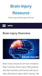 Mobile Screenshot of brain-injury-resource.com